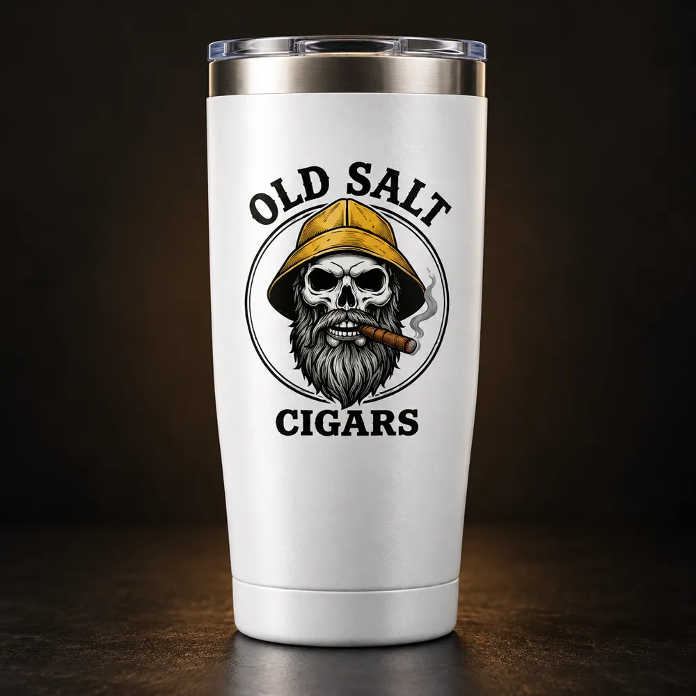 Old Salt Cigars: Full-color printed tumbler